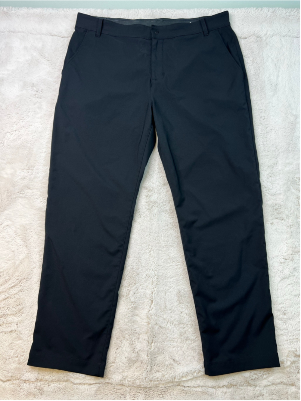 Nike Dri-FIT Dress Pants Black Mens Size 38x32 Golf Trousers Pockets